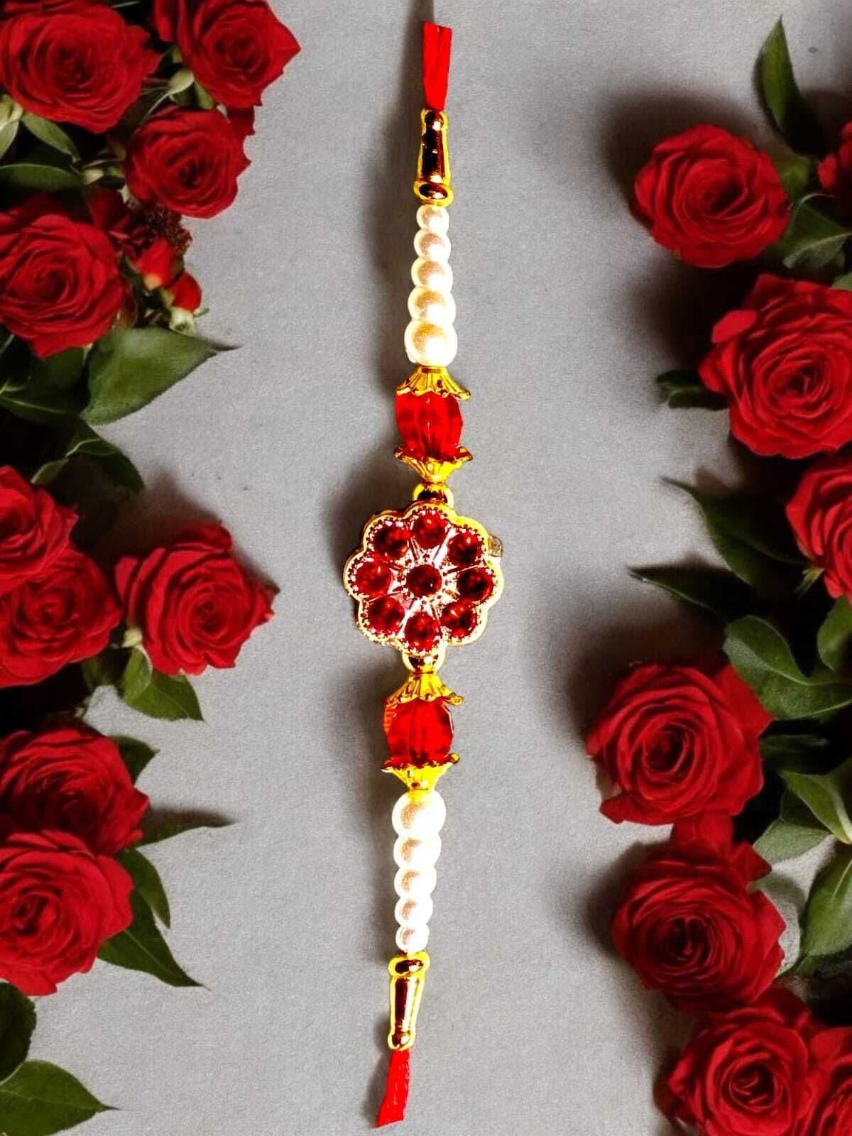 SUNINOW Designer JAR-RE-CIR-02 Assorted Rakhi Set (1 rakhi)